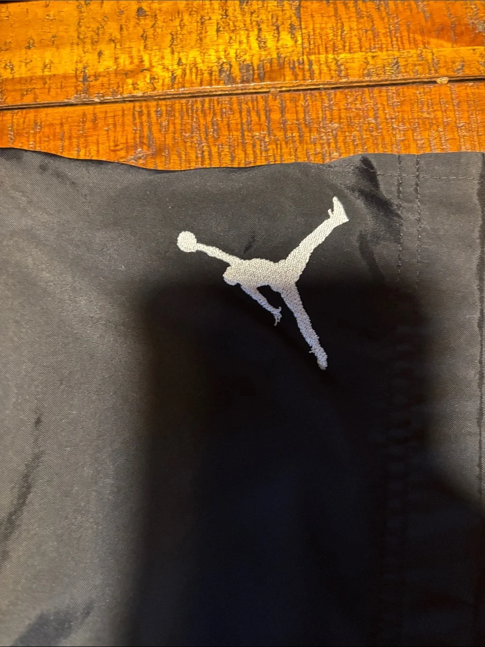 2 pair Jordan Black Men's Dual-Layer Athletic Shorts